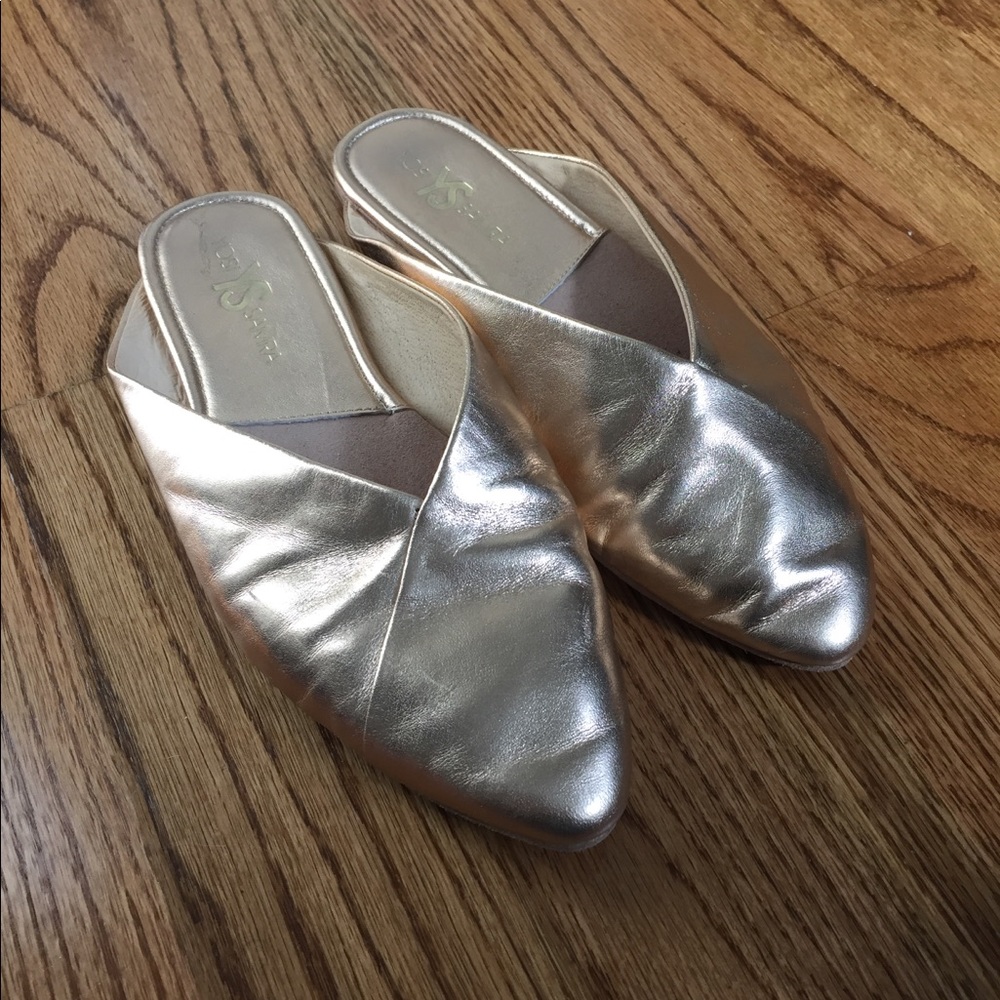 Rose Gold Yosi Samra Valentina Mules